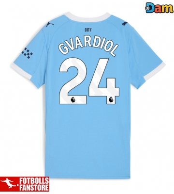 Manchester City Josko Gvardiol #24 Hemmatröja Dam 2025-26 Kortärmad